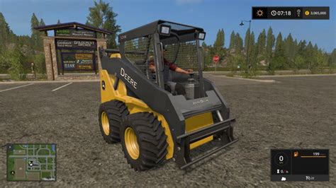 fs17 skid steer to trailer|John Deere 320E Skidsteer FS17 .